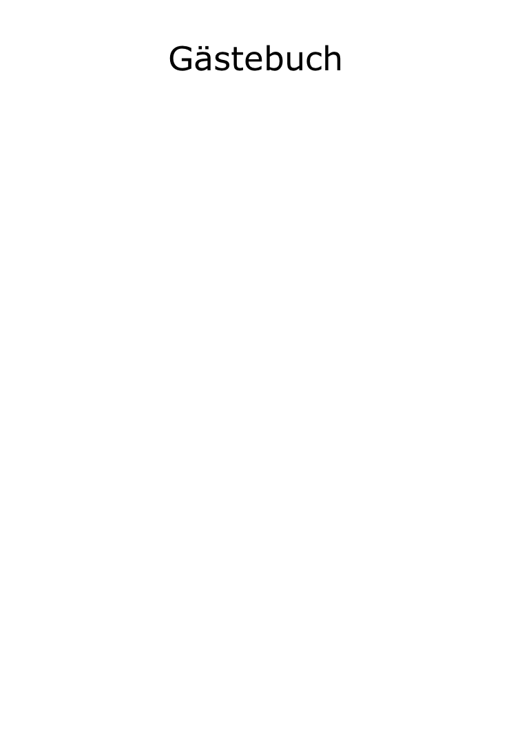 Gästebuch